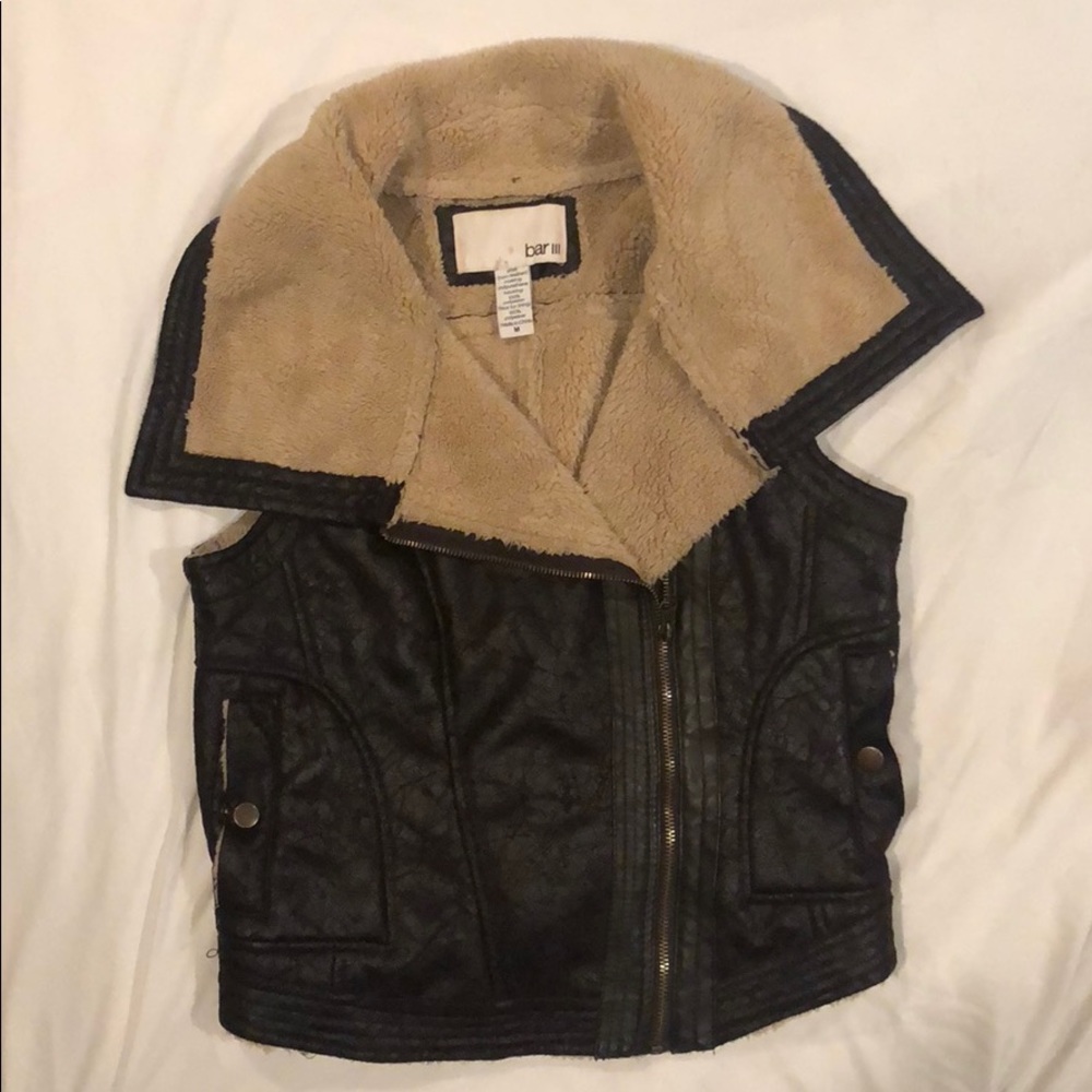 Leather Vest with Soft + Cozy Fur Lining